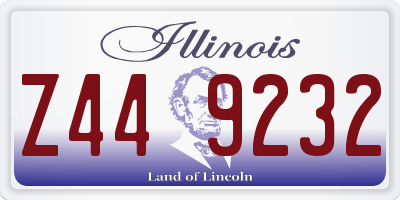 IL license plate Z449232