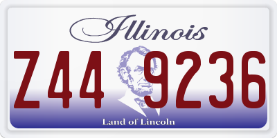 IL license plate Z449236