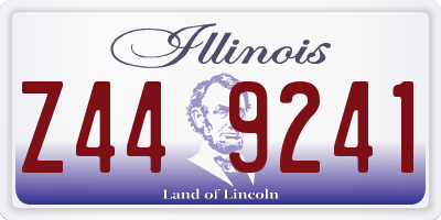 IL license plate Z449241