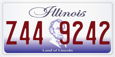 IL license plate Z449242