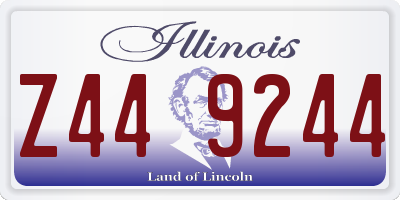 IL license plate Z449244