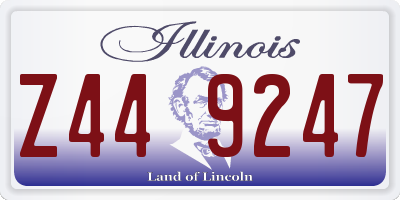 IL license plate Z449247