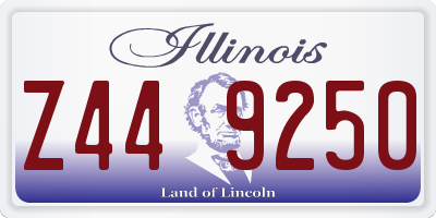 IL license plate Z449250