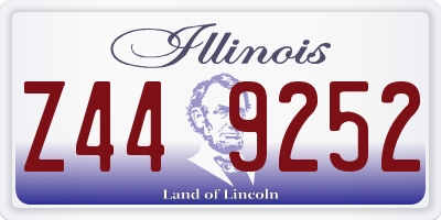 IL license plate Z449252