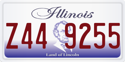 IL license plate Z449255