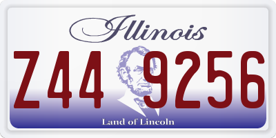IL license plate Z449256