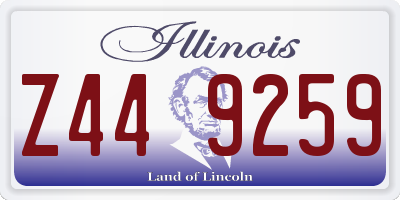 IL license plate Z449259