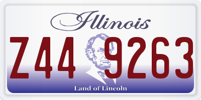 IL license plate Z449263