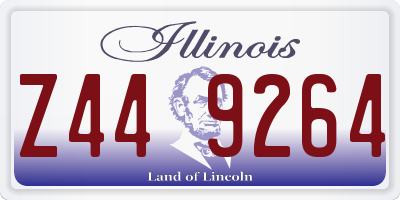 IL license plate Z449264