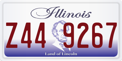 IL license plate Z449267