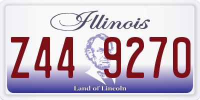 IL license plate Z449270