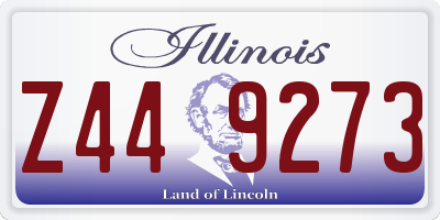IL license plate Z449273