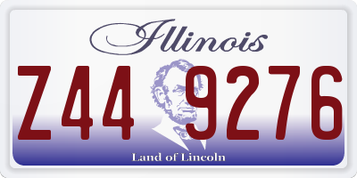 IL license plate Z449276