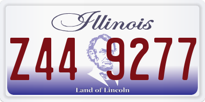 IL license plate Z449277