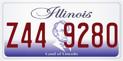 IL license plate Z449280