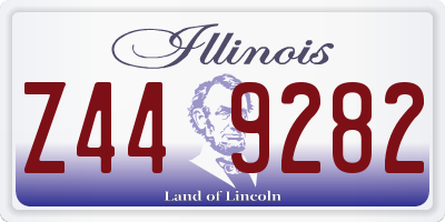 IL license plate Z449282