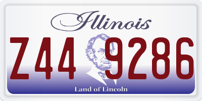 IL license plate Z449286