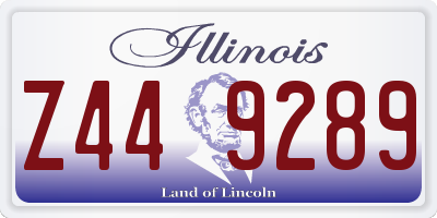 IL license plate Z449289