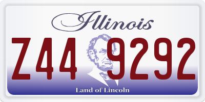 IL license plate Z449292