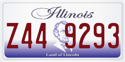 IL license plate Z449293