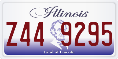 IL license plate Z449295