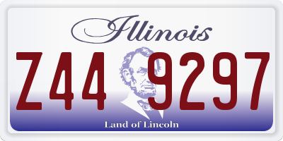 IL license plate Z449297