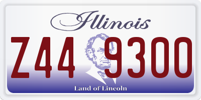 IL license plate Z449300