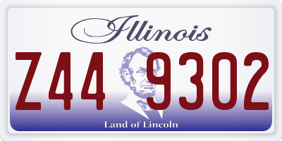 IL license plate Z449302