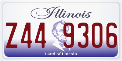 IL license plate Z449306