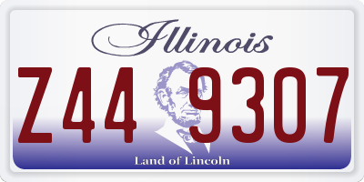IL license plate Z449307