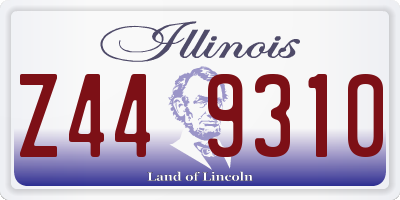 IL license plate Z449310