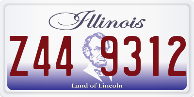 IL license plate Z449312