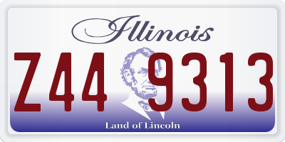 IL license plate Z449313