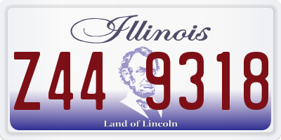 IL license plate Z449318