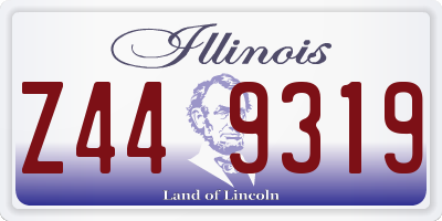 IL license plate Z449319