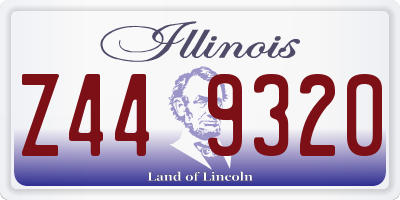IL license plate Z449320