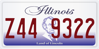 IL license plate Z449322
