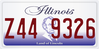 IL license plate Z449326