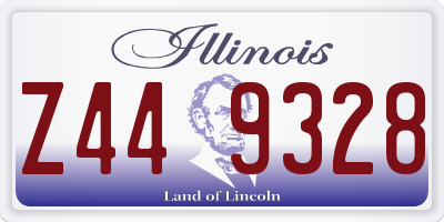 IL license plate Z449328