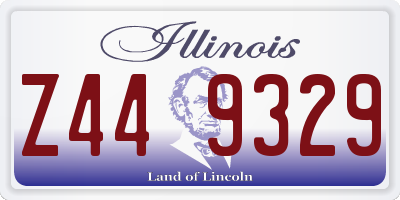IL license plate Z449329