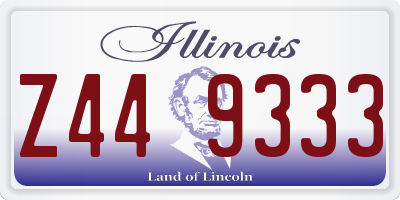 IL license plate Z449333