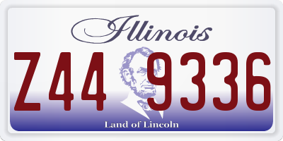 IL license plate Z449336