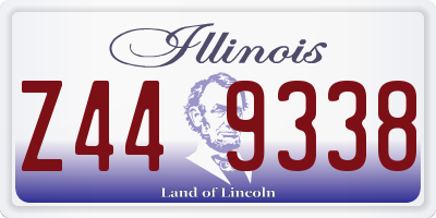 IL license plate Z449338
