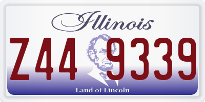 IL license plate Z449339