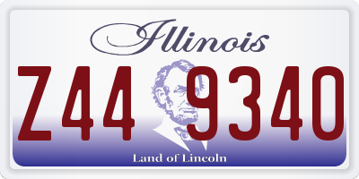 IL license plate Z449340