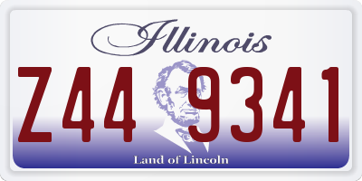 IL license plate Z449341