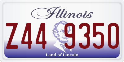IL license plate Z449350