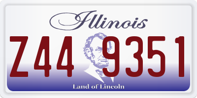 IL license plate Z449351
