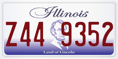 IL license plate Z449352