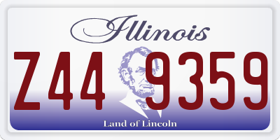 IL license plate Z449359